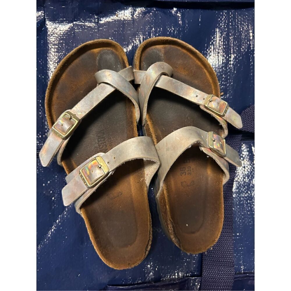 Birkenstock Mayari Toe Loop Sandals Holographic Straps Women